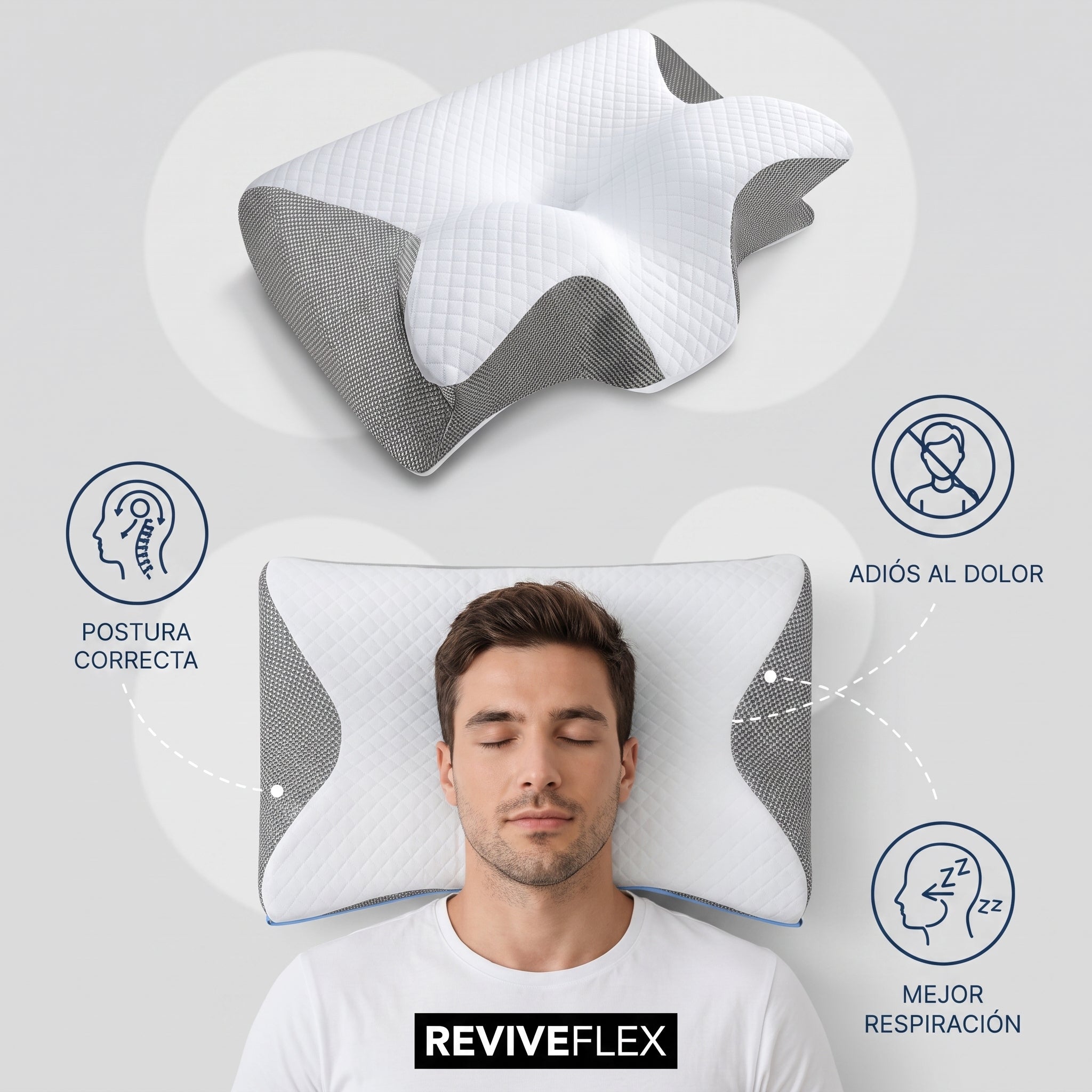 Almohada cervical ergonómica