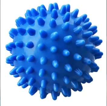Spiky massage ball hand therapy